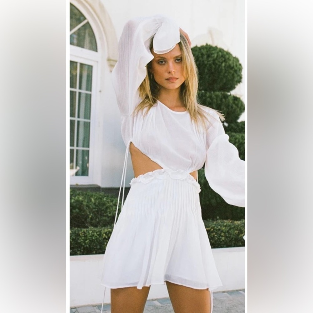 Sabo Skirt Long Sleeve Cut- Out Dress